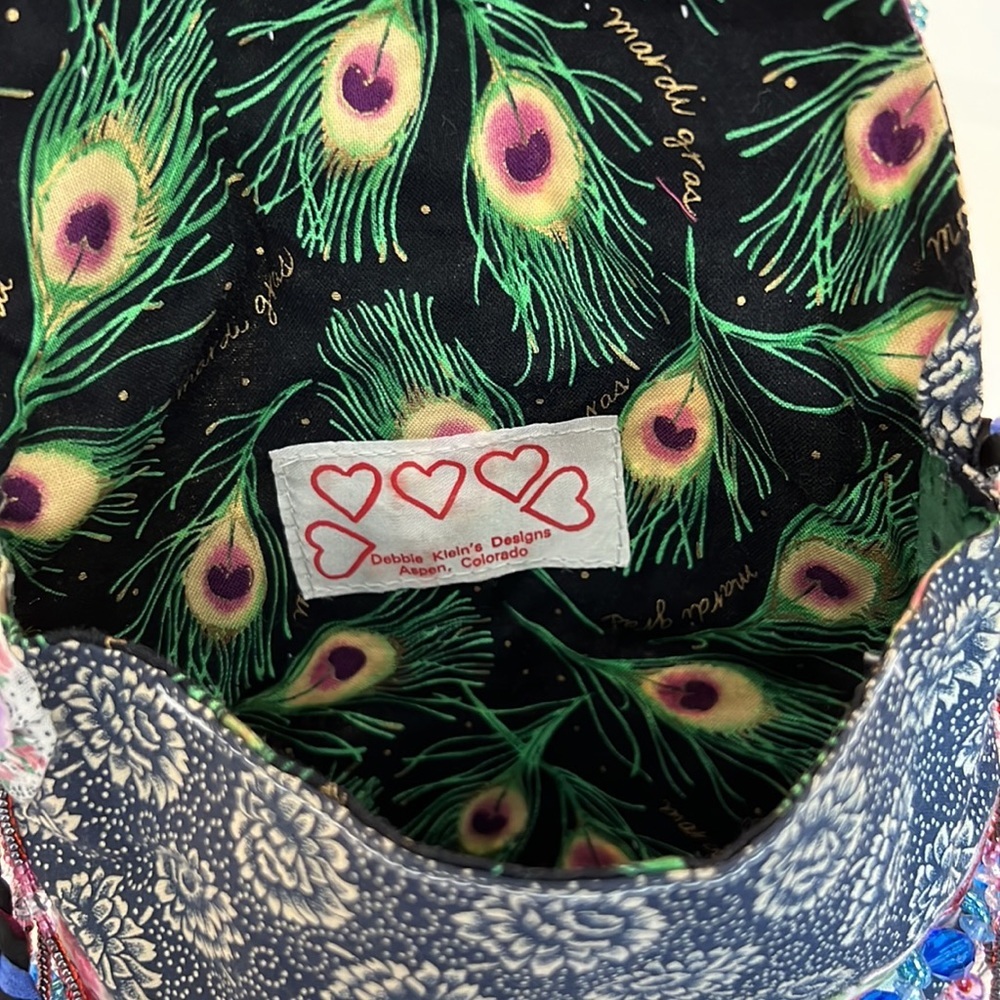 NWT vintage Square-shaped with tassels Handmade Hand-beaded in Aspen CO ROSETTES - Picture 13 of 15